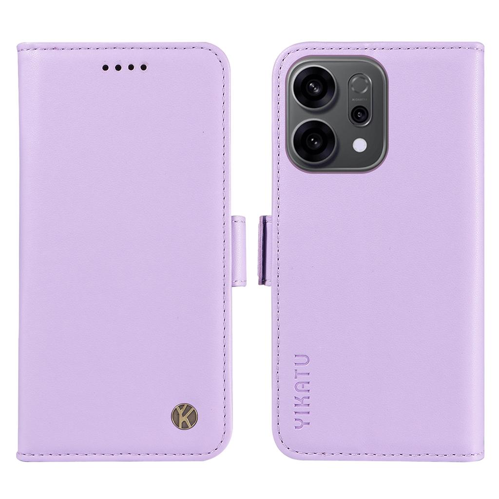 For Oppo Reno14 5G (China)/Oppo Reno14 F 5G/Oppo Reno14 5G (Global) Wallet Phone Case YIKATU YK-003 Leather Stand Cover