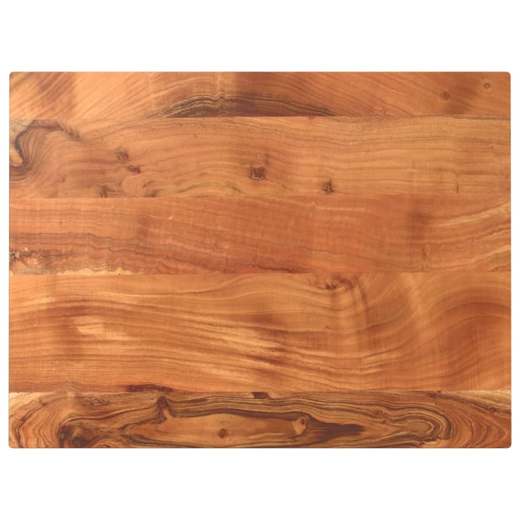 Tabletop 80x50x3.8 cm Rectangular Solid Acacia Wood