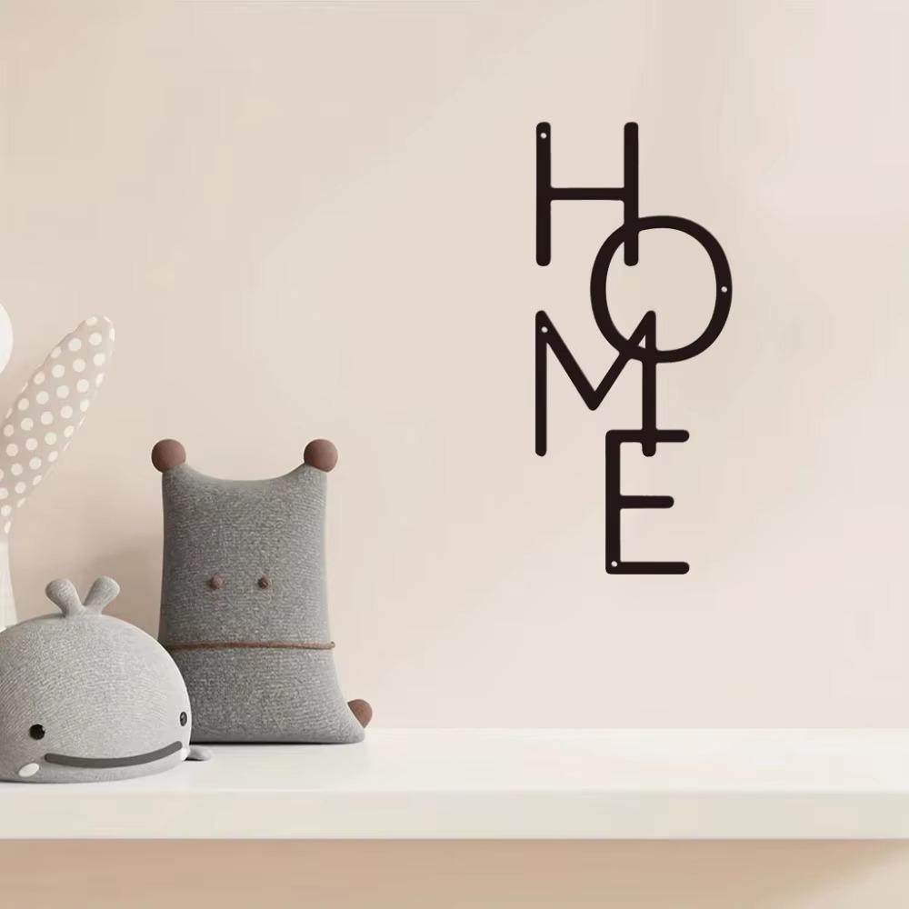 Handicraft Vertical English Sign Wall Mounted Metal Wall Pendant Home Metal Sign  Wall Decor