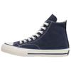 Addict Chuck Taylor Canvas Hi Round Toe Lace-Up Durable Shock Absorption High-Top Canvas Shoes Unisex Sneakers Navy Blue 1SD145