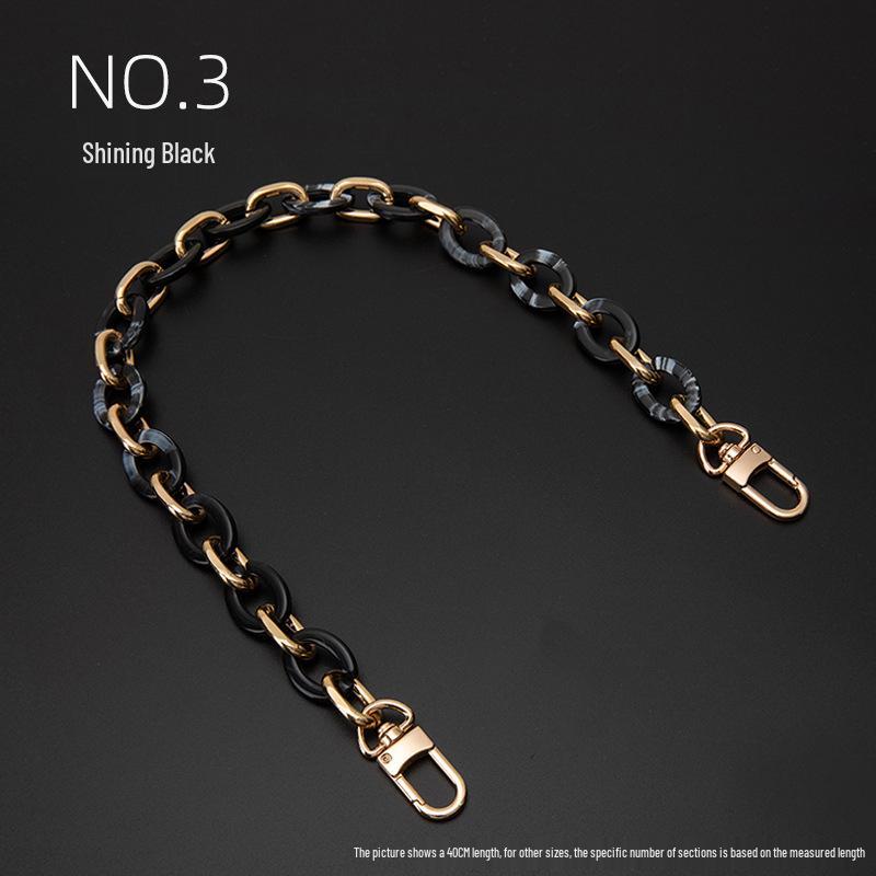 Decorative Chain Shoulder Bag Strap with Charms - Crossbody Underarm Chain Accessories