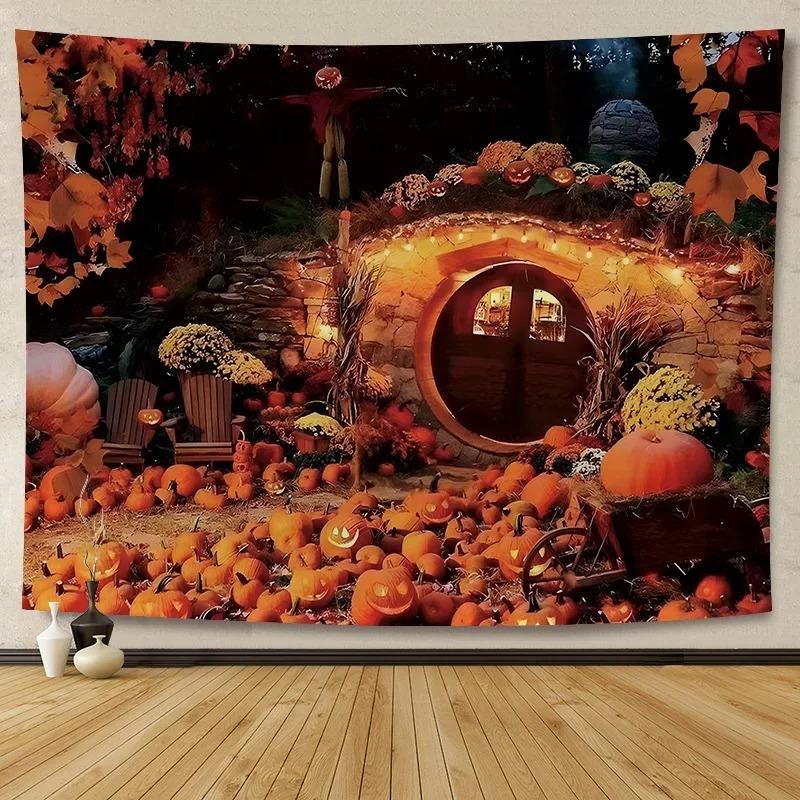 Halloween Decoration Background Cloth Hanging Cloth Wall Renovation Home Living Room Room Decoration Party Decoration