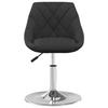 VidaXL Chaises pivotantes de salle à manger 4 pcs Noir Velours 3088755