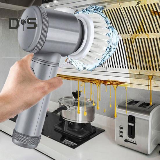 Rechargeable Power Scrubber Cleaning Brush 360 Degree Rotating Deep Cleaning Cordless Power Electric Scrubber