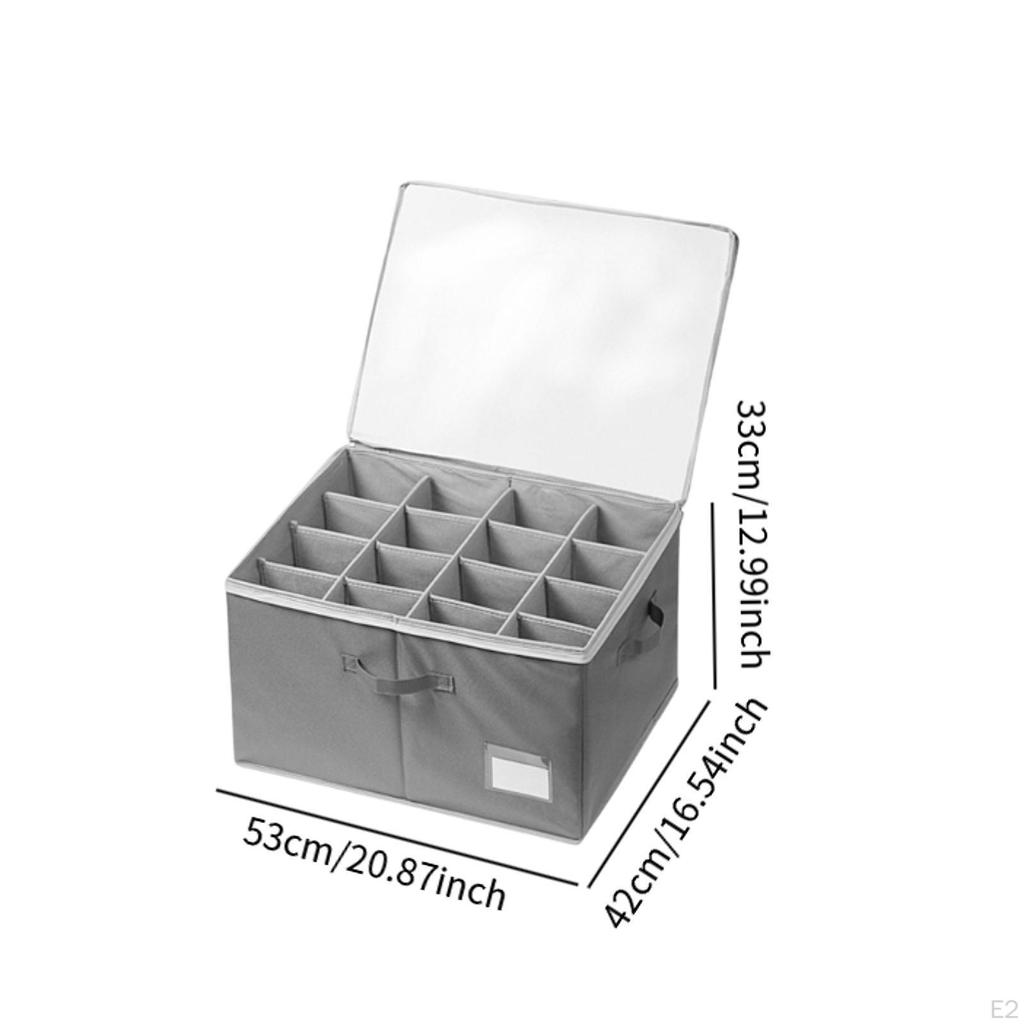 Органайзер для обуви, пылезащитный, 16 отделений, регулируемые разделители, коробка, чехол для шкафа-прихожей