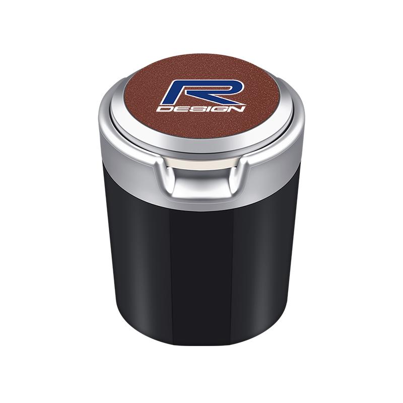 Светодиодная автомобильная пепельница, портативный мусорный бак, контейнер для хранения для Volvo XC60 S60 V40 V50 V60 S80 S40 C30 AWD C70 S40 S60 S80 S90