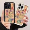 JT545 коллаж из туристических штампов для iPhone 17 16 15 14 13 12 Pro Max Samsung S26 S25 Ultra A17 A07 A56 A16 A15 Xiaomi 15T Redmi 15c 14C Note 11 Мягкий чехол