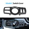 LHD RHD Headlight Lamp Rotary Button Foglight Switch Cover Panel Trim For BMW 5 5GT 6 7 X3 X4 Series F10 F11 F07 F06 F01 F25