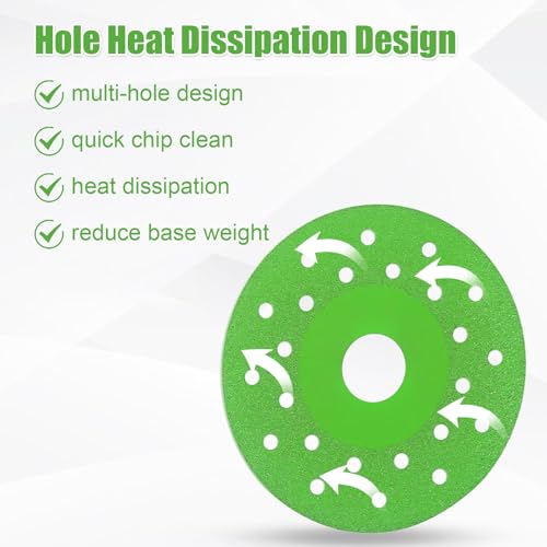 Green perforated rock slab flat grinding cutting blade ceramic tile special ceramic marble full tile saw blade grinding and trimming emery grindin