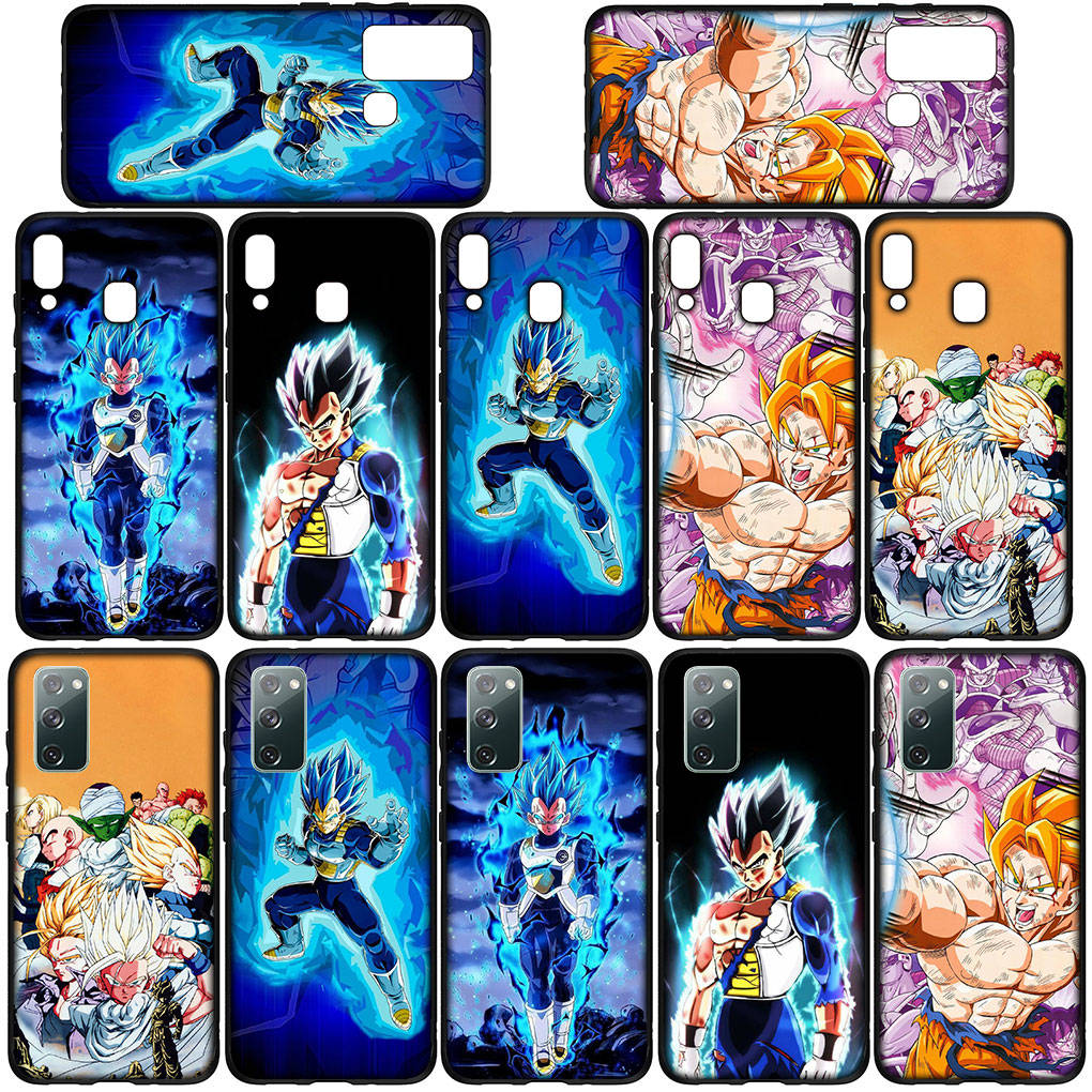 Чехол для телефона Samsung Galaxy S24 S23 iPhone 15 14 Xiaomi Redmi Note 13 12 11 8 10 9 Pro Max X XR OPPO A15 Huawei Vegeta IV Dragon Ball Z Goku Cover
