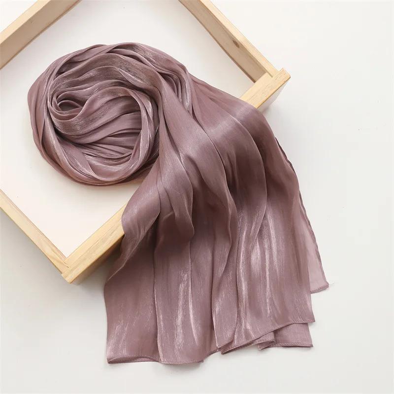 New Modal Jersey Hijab Scarf for Women Stretch Shawl Plain Muslim Headband Fashion Solid Color Long Muffler 180*70cm Neckerchief