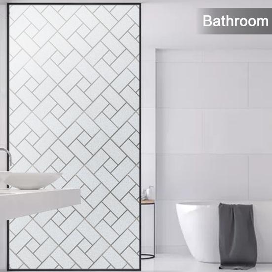 Yousheng матовая оконная пленка Защита конфиденциальности Съемный контроль тепла УФ-защита от солнца Статическое стеклянное покрытие цепляется за домашнюю дверь ванной комнаты Декоративная пленка