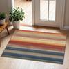 Black White Square Checkered Doormat Classic Simple Grid Geometric Print Non Slip Floor Mat for Entryway Kitchen