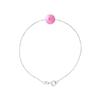Bracelet - Genuine Freshwater Cultured Pearl 8-9 Mm Fushia Pink - 925 Sterling Silver - Women's Jewelry