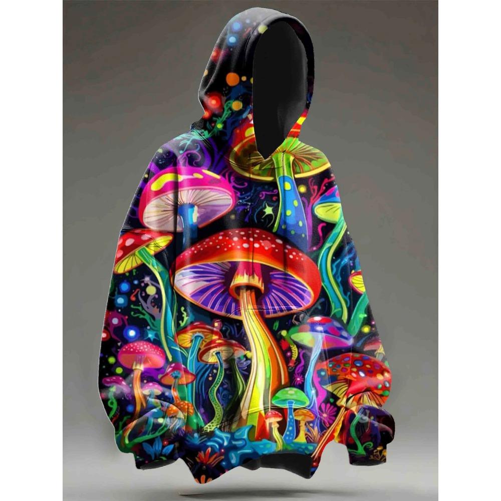 Spring Autumn Cosmic Psychedelic Aliens Art Casual Hoodie Sweatshirt 3D Printed Women For Men Hoodies