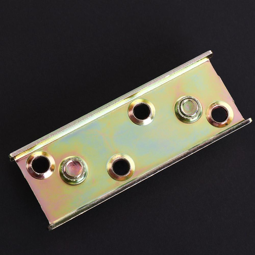 4 Sets Footboards Hold Bed Rail Brackets Heavy Duty Non-Mortise Bed Frame Connectors for Furniture