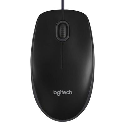 Проводная мышь Logitech B100 для бизнеса