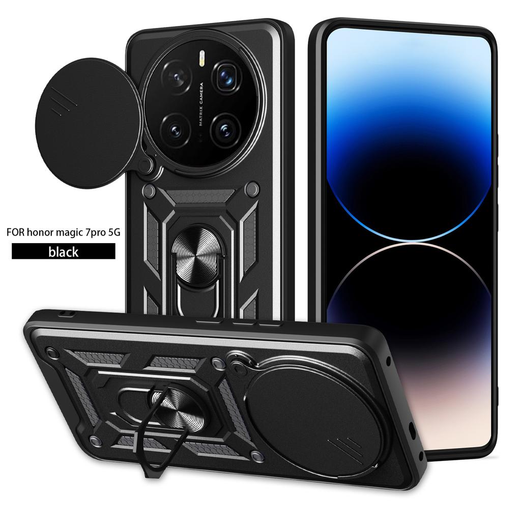 Чехол для Honor Magic8 Pro Чехол для Honor Magic7 Pro Магнитное кольцо-держатель Бронированный чехол для телефона Magic 7Pro 8pro Защитная задняя крышка с защитой камеры