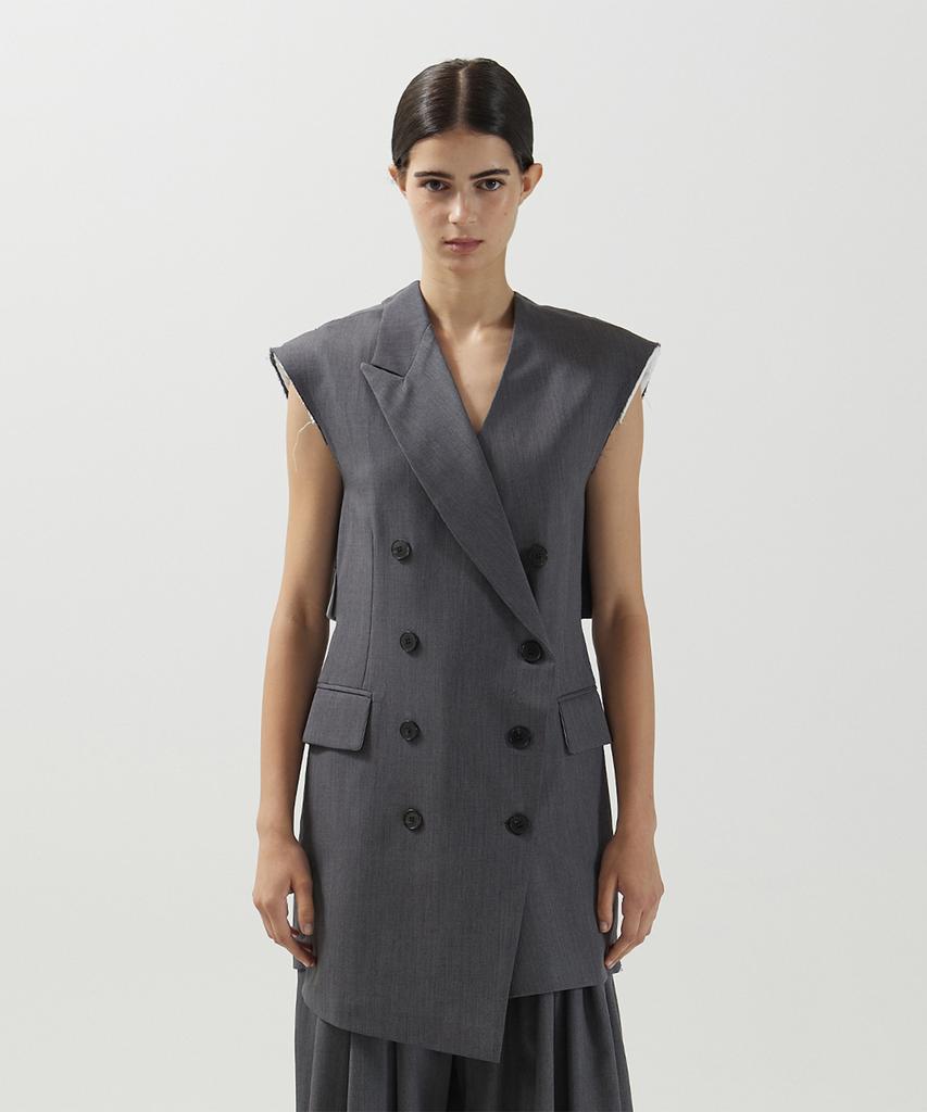 Meuameu Back Slit Vest