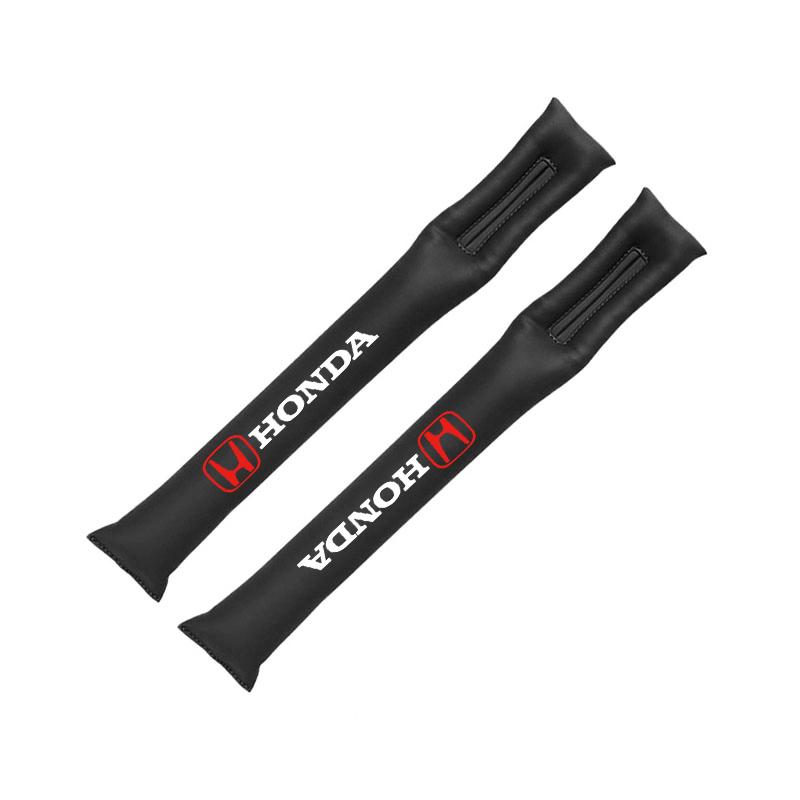 WDM2 2Pcs Car Seat Gap Filler Strip Soft Pads Leather Car Styling Spacer For Honda Civic Accord Fit Jazz Pilot CRV Odyssey Passport
