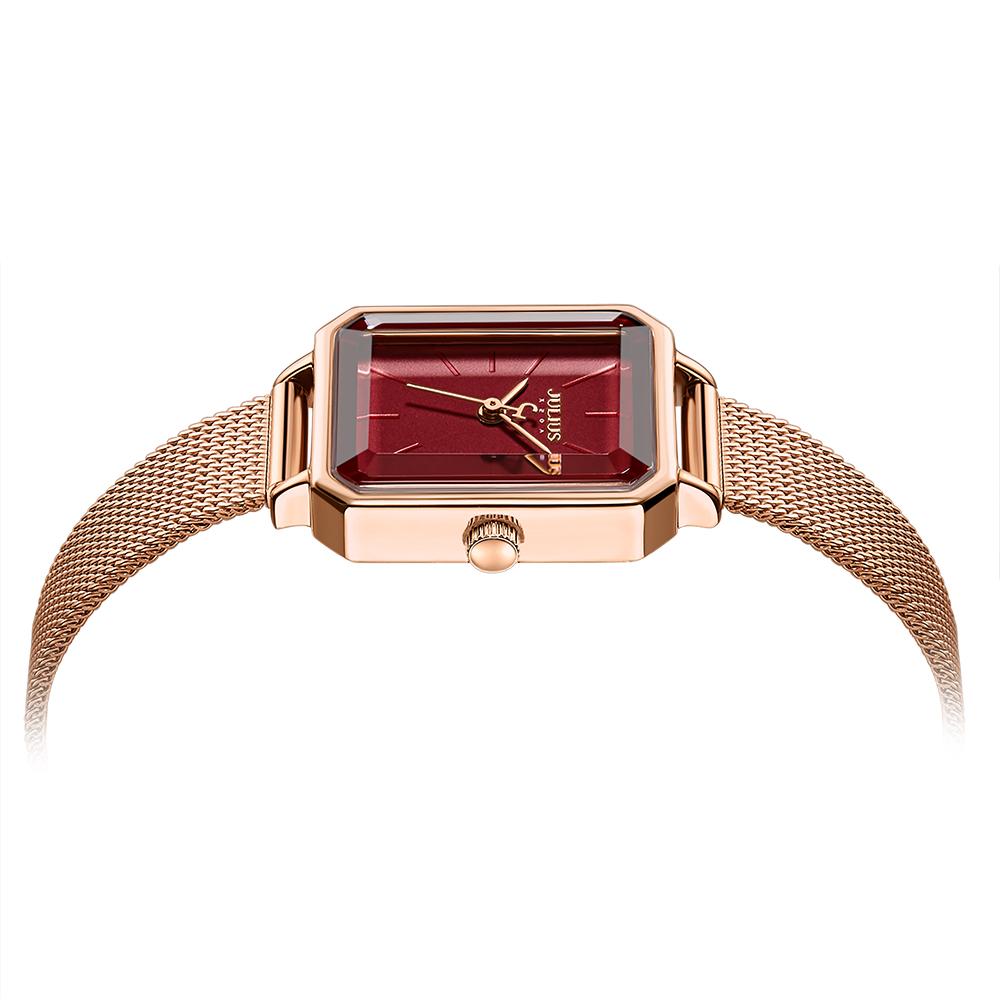Jyullieoseu Ja-1223 Женские металлические часы с квадратным циферблатом