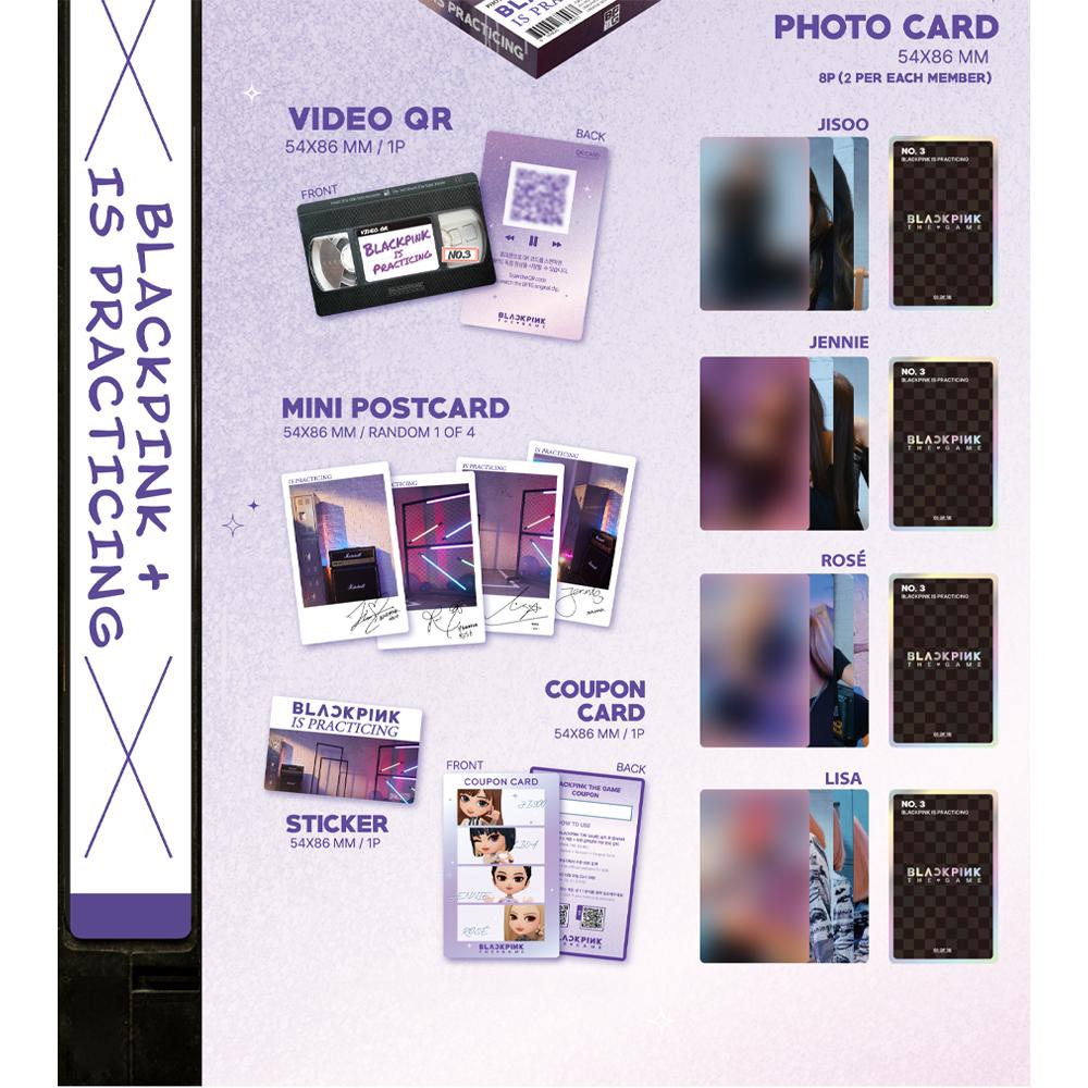Blackpink ИГРА Коллекция фотокарточек №1~3 (Вкл.. ЮГ ПОБ)