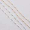 14K Gold Filled Link and Bar Chain Beaded 3-3.5mm Fresh Water Pearls for Permanent Jewelry Making Necklace Bracelet Accessories