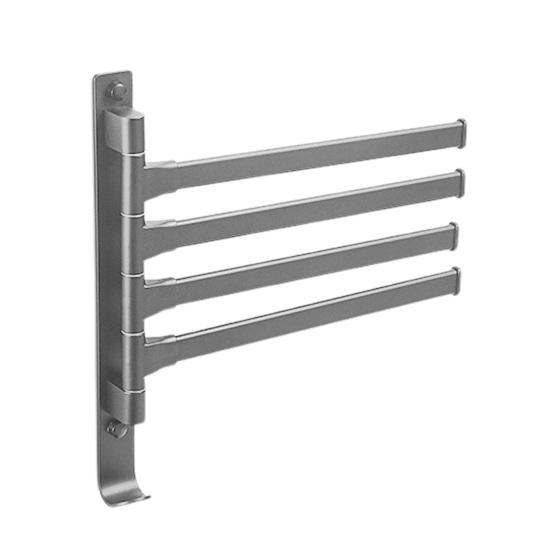 Вешалка для полотенец в ванной комнате, поворотная, складная, держатель для полотенец на 4 планки, настенная полка для кухни, подвесная стойка для хранения бумаги