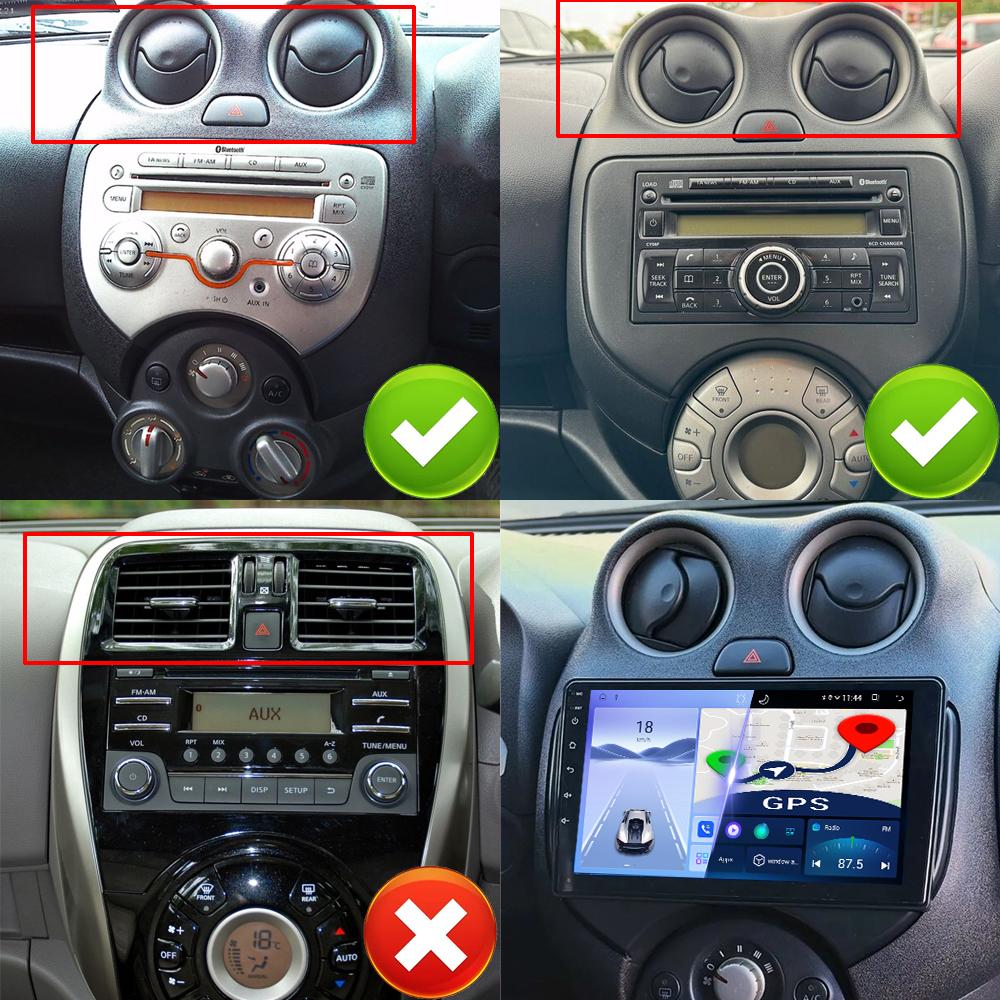 For Nissan March MICRA 2010-2015 Android Car Radio Multimedia Video Player Navigation GPS Carplay Touch Screen Auto Stereo Intelligent Systems