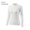 Men's and Women's Thermal Half Turtleneck Long-Sleeve Top - Korean Style White Base Layer for Autumn/Winter.