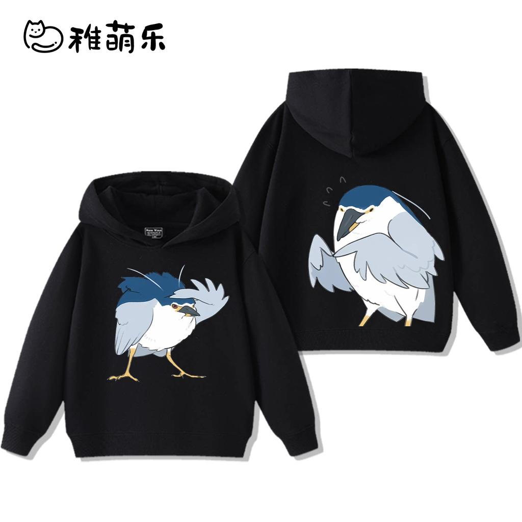 Cute Cartoon Penguin Print Kids' Hooded Sweatshirt – Adorable, Versatile Fall/Winter Top for Boys and Girls