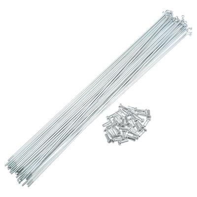 X AUTOHAUX 36 шт. 14G J Bend велосипедные оцинкованные спицы 305 мм велосипедные спицы с латунными ниппелями стальные спицы для горного велосипеда MTB 12.01"