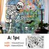 Halloween Self-Adhesive Glass Sticker Window Sticker Style Wall Sticker Door Sticker Diy Horror