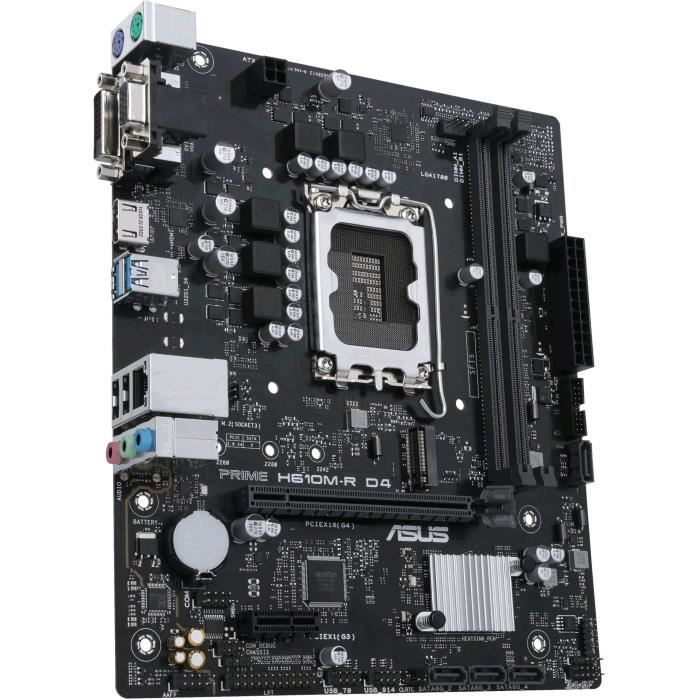 Carte Mère - ASUS - PRIME H610M-R D4 - Intel H610 LGA 1700 Micro ATX