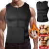 Neoprene Sweat.Sauna Vest for Men Weight Loss Waist Trainer Shirt Workout Tank Tops Slimming Body Shaper Gym Sauna Suit Fat Burner