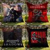 A-Assassin's GameCreed S-Shadows Наволочка для подушки Домашняя и автомобильная Двухсценовая Наволочка: Двусторонняя конструкция для максимального комфорта