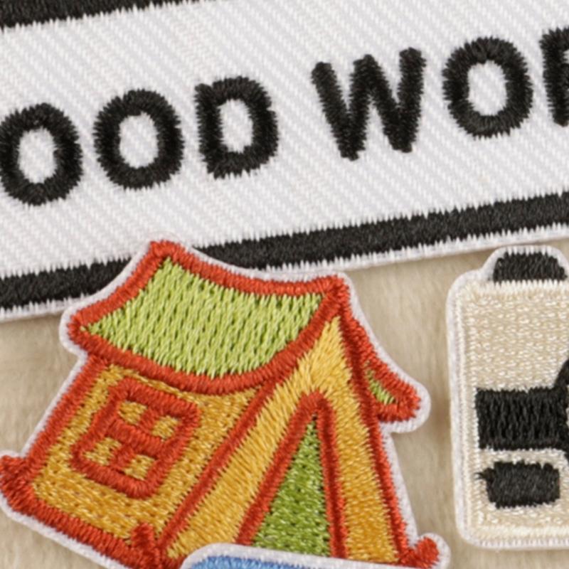 8 Pcs Sew On/Iron On Patches Camera Embroidered Patches Tennis Racket Sewing Patches Applique for Backpacks Decorations