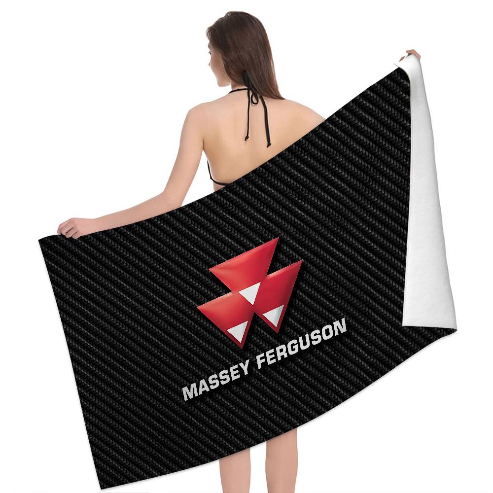 M-Massey F-Ferguson Микрофибра Пляжное полотенце Впитывающее Быстросохнущее Мягкое Йога Плавание Курорт Альпинизм Полотенце