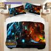 Epic Fantasy Battle Scene Bedding (1 * duvet cover + 2 * pillowcase, without core) 2D Flat Soft and comfortable Bedding set Christmas birthday gift