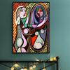 Pablo Picasso Famous Painting Girl In Front of Mirror Canvas Art Painting Poster Decoration Painting Wall Decoration
