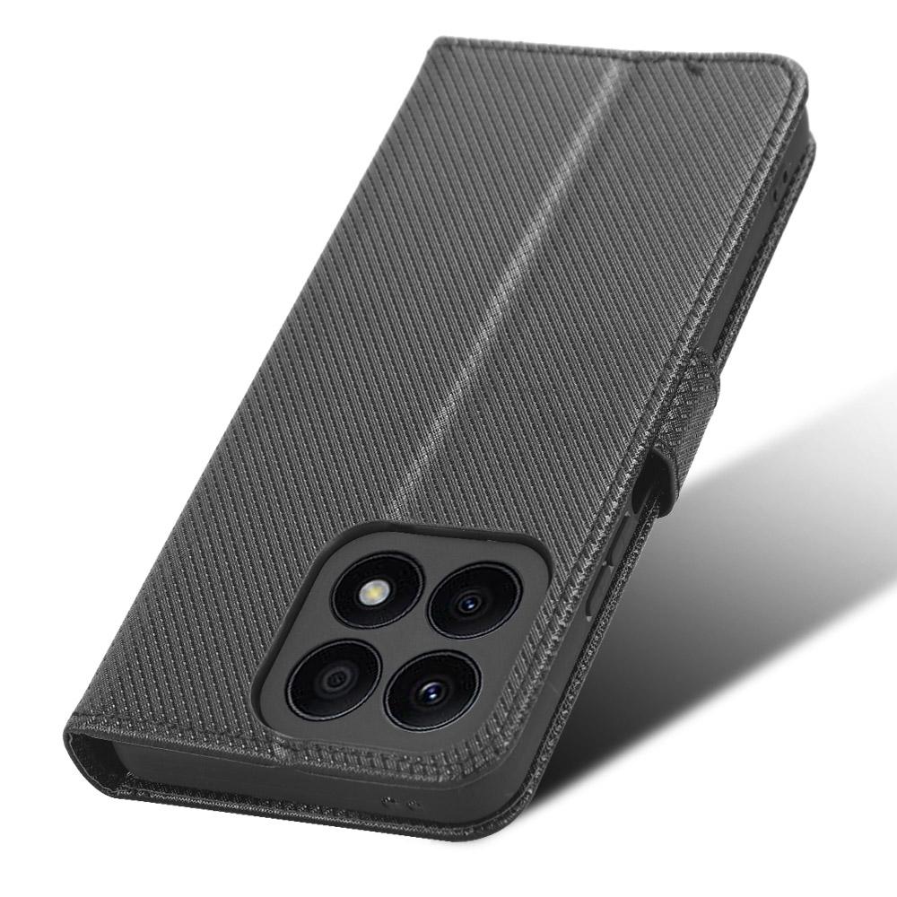 Для Honor X8a 4G Кошелек Чехол для телефона Алмазная текстура Искусственная кожа Магнитный откидной чехол-подставка