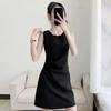 Women's Summer Hepburn Style Slim-fit Dress Short Dress Design Sense Round Neck Sleeveless Dress