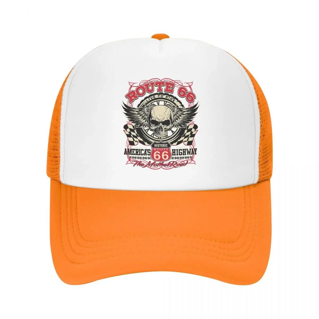 Индивидуальная Trucker Hat с маршрутом по шоссе Америки для унисекс, женская, регулируемая, взрослая, бейсболка, летняя, папина кепка