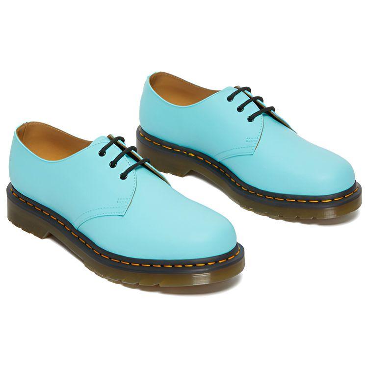 Dr. Martens Кожаные кеды на шнуровке с круглым носком, низкие, повседневные, унисекс, сине-зеленые 27430432