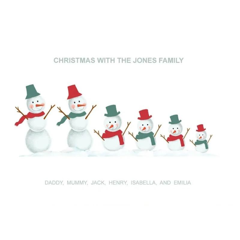 Modern Minimalist Christmas Theme Art Posters Snowman Prints Canvas Printing Wall Art Picture for Living Room Home Decoration
