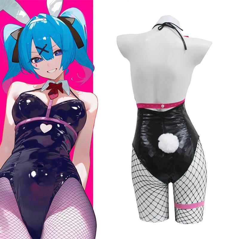Playboy Bunny New Hatsune Miku Cosplay Anime Costume Set  Hatsune Miku Rabbit Hole