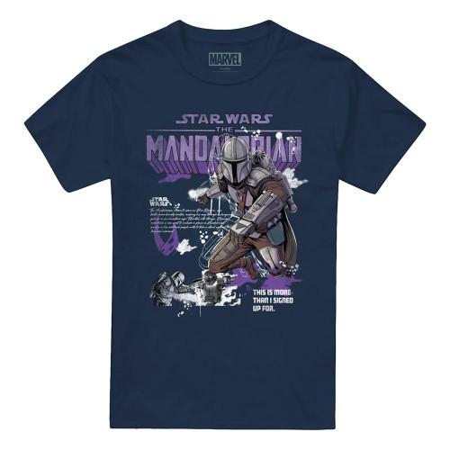 Star Wars: The Mandalorian Unisex Adult Graffiti T-Shirt
