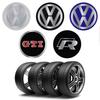 VW 4Pcs 56/60/65mm Car Wheel Center Hub Caps Sticker Badge for Volkswagen VW Golf 4 5 6 7 Bora MK7 Beetle Touran Tiguan GTI R Line xm3