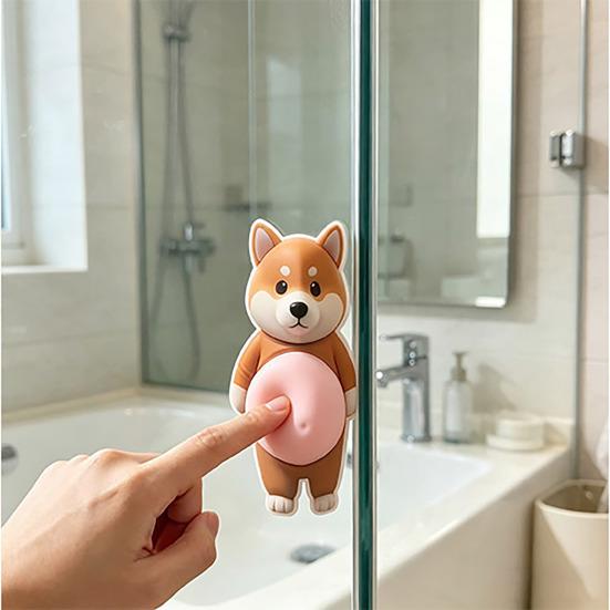 1 пара 3D наклейка на живот с собакой, противоударная, для снятия тревоги и стресса, эластичный живот, мультяшный щенок, наклейка на живот, животное-бампер