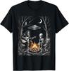 Bigfoot Guitar Alien Campfire UFO Funny Camping Sasquatch T-Shirt